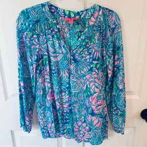 Lilli Pulitzer Silk Elsa Top - New Without Tags